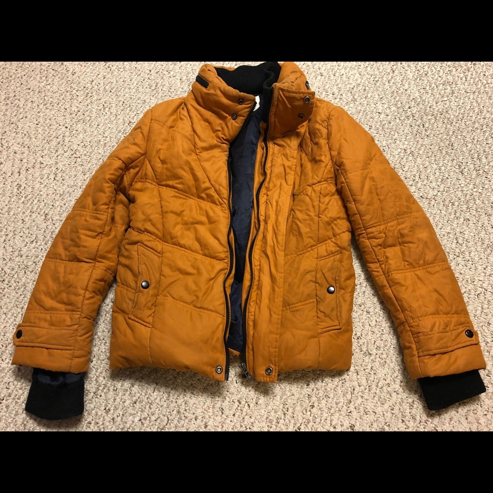 Orange Puffer Jacket